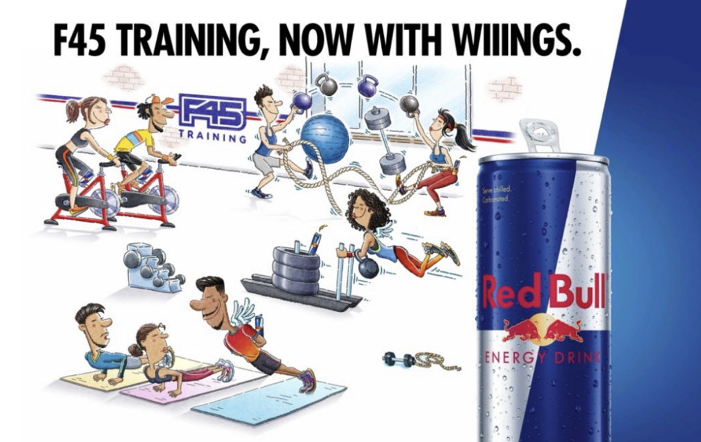Entrenamiento F45, ahora con la exhibición de Wiiings / Red Bull
